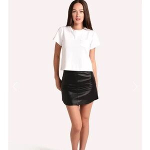 EUC BB Dakota Conrad Leather Mini Skirt Size 2